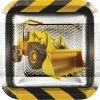 Balloon Agencies Party Supplies Construction Birthday Zone Snack Plates Pk8