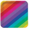 Balloon Agencies Rainbow Paper Plates Small Pk8