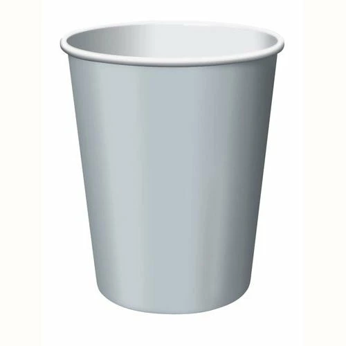 Not Specified Metallic Silver Paper Cups Pk20