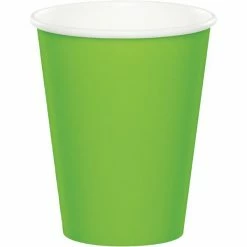 Balloon Agencies Paper Cups - Plain Lime Green Paper Cups Pk20