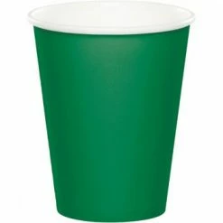 Balloon Agencies Emerald Green Paper Cups Pk8 Paper Cups - Plain