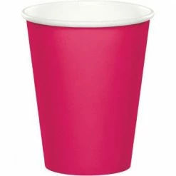 Balloon Agencies Hot Pink Paper Cups Pk8