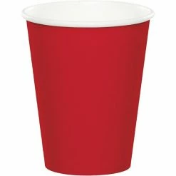 Balloon Agencies Paper Cups - Plain Red Paper Cups Pk20