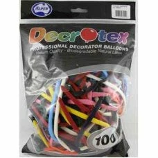 Jaz Trading Twisting / Animals Fashion Assorted Balloons ~ 260q's PK100 Twisting/Animal Making Balloons