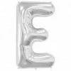 Not Specified Large Letter E Balloon - Silver Letters & Numbers - Large