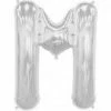 Not Specified Large Letter M Balloon - Silver