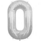 Not Specified Large Letter O Balloon - Silver