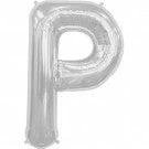 Not Specified Letters & Numbers - Large Large Letter P Balloon - Silver