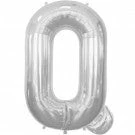 Not Specified Large Letter Q Balloon - Silver