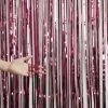 Haydens Door Curtains/Back Drop Burgundy Door Curtain Foil