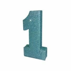 Jaz Trading 1 Pale Blue Centerpiece | Pale Blue Glitter