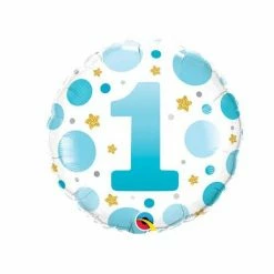 Not Specified 1st Birthday Balloon Blue / Bouquet Send Balloons