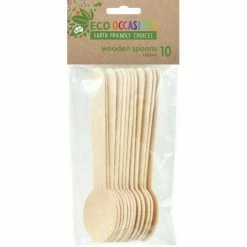 Alpen Wooden Spoons Pk10 Eco Friendly & Wooden Supplies