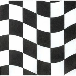Balloon Agencies Racing Theme / Checkered Napkins | Beverage Pk18