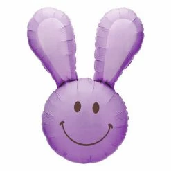 Not Specified Easter Balloon - Purple Rabbit Head Foil Send Balloons