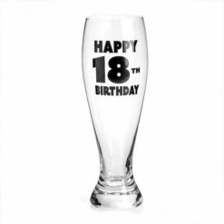 MDI 18th Birthday Beer Glass