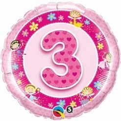 Party Planet 3rd Birthday Balloon Girl / Fairies Send Balloons