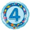 Not Specified 4th Birthday Balloon / Bouquet - Blue Send Balloons