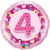 Not Specified Send Balloons 4th Birthday Balloon / Bouquet - Pink