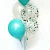 Not Specified Double Bubble Balloon Bouquet - Teal Balloon Bouquets