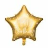 Not Specified Gold Happy Birthday Star Balloon / Bouquet Happy Birthday - Balloons