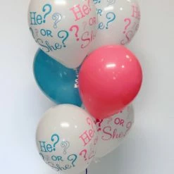 Not Specified Baby Gender Reveal Baby Shower Balloon Arrangement - He Or She
