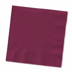 Not Specified Lunch Napkin 2ply Burgundy Pk50