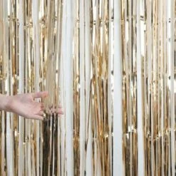 Balloon Agencies Door Curtains/Back Drop Rose Gold Door Curtain Foil