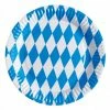 Balloon Agencies Blue & White Checkered Paper Plates - Oktoberfest Plates