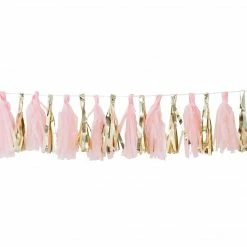 Balloon Agencies OH BABY! TASSEL GARLAND PINK & GOLD Ginger Ray