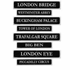 Balloon Agencies International British Street Signs 4pcs