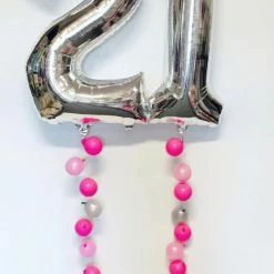 Not Specified Balloon Bouquets Giant Number Balloons With Bubbles - Choose Your Number