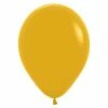 Party Planet Latex Balloons - 5" (12cm) Mustard | 5" Balloons | Pack | Flat