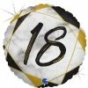 Not Specified Send Balloons 18th Happy Birthday Balloon/Bouquet Black & Gold