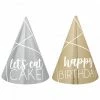 Balloon Agencies Mini Party Hats | Gold & Silver