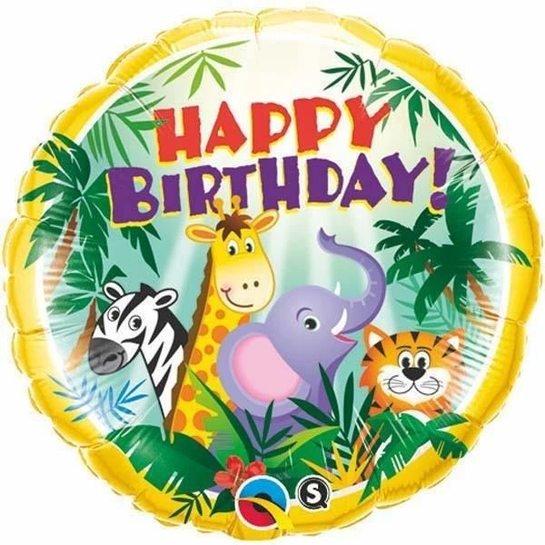 Not Specified Jungle / Safari Happy Birthday Balloon / Bouquet Send Balloons
