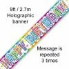 Alpen Happy Birthday Foil Banner 2.7m
