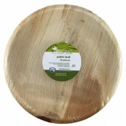 Alpen Wooden Round Plate Pk10 | 10inch