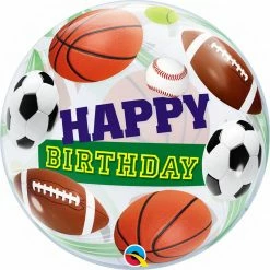 Not Specified Send Balloons Happy Birthday Sports - Bubble