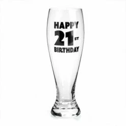MDI Glasses & Gifts 21st Birthday Beer Glass