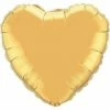 Not Specified Gold Heart Balloon Foil Heart Shape Balloons