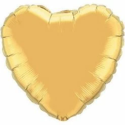 Not Specified Gold Heart Balloon Foil Heart Shape Balloons