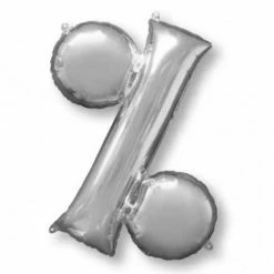 Not Specified Large % Percentage Sign Balloon -Silver