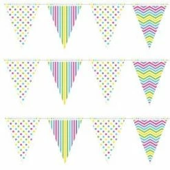 Party Planet Flag Banner 3 Assorted Designs