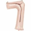 Balloon Agencies Large Number 7 Balloon - Rose Gold