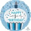 Not Specified Send Balloons 1st Birthday Boy Balloon - Cupcake