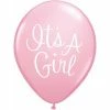 Not Specified Its A Girl Balloons Pink - Singles Or Packs - Helium Filled Or Flat A4401
