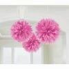 Balloon Agencies Pink Tissue Fuffly Balls Pk3