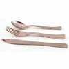 Alpen Rose Gold Plastic Cutlery Set Pk24