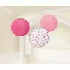 Balloon Agencies Baby Girl Paper Lanterns Pack Of 3